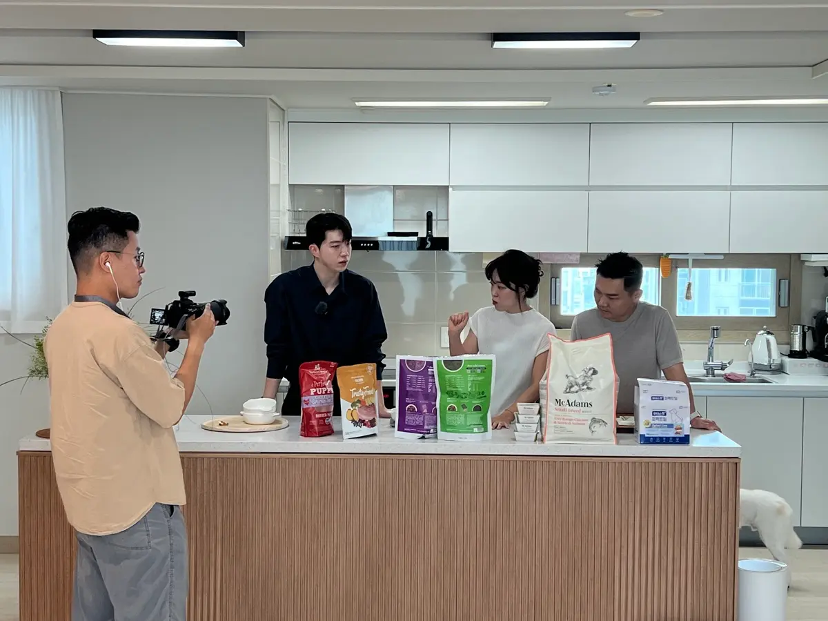 브랜드 제품 인터뷰 촬영 현장